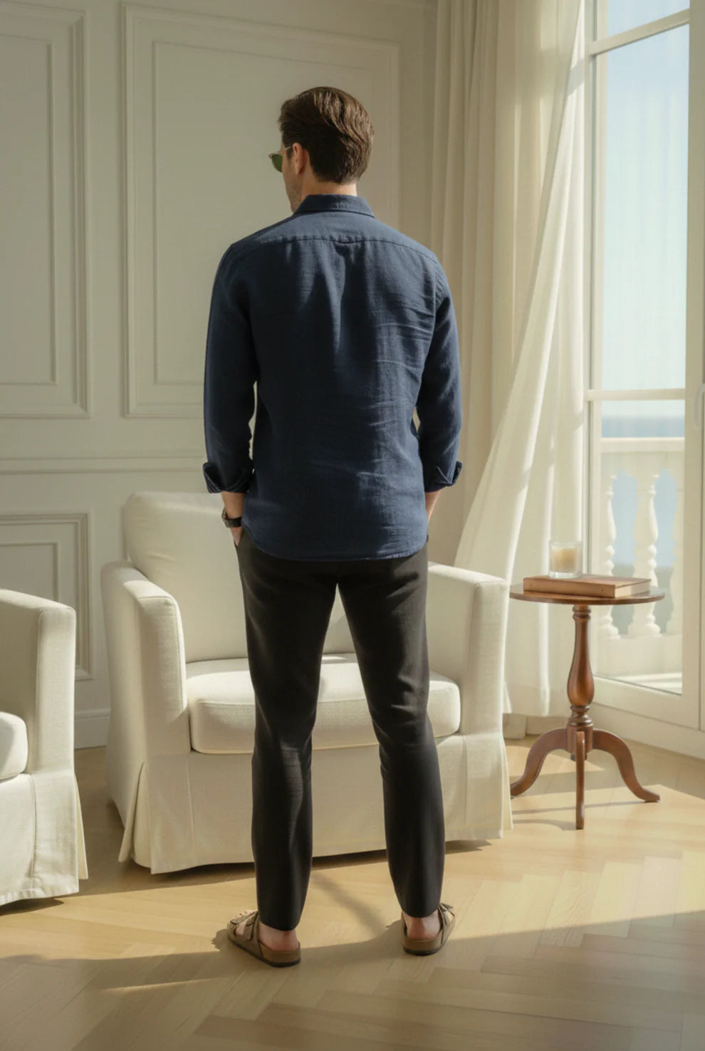 Old Money Classic Combo (Navy-Shirt & Black-Pant)