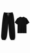 Oversize Combo Set - Black Trouser and T-shirt