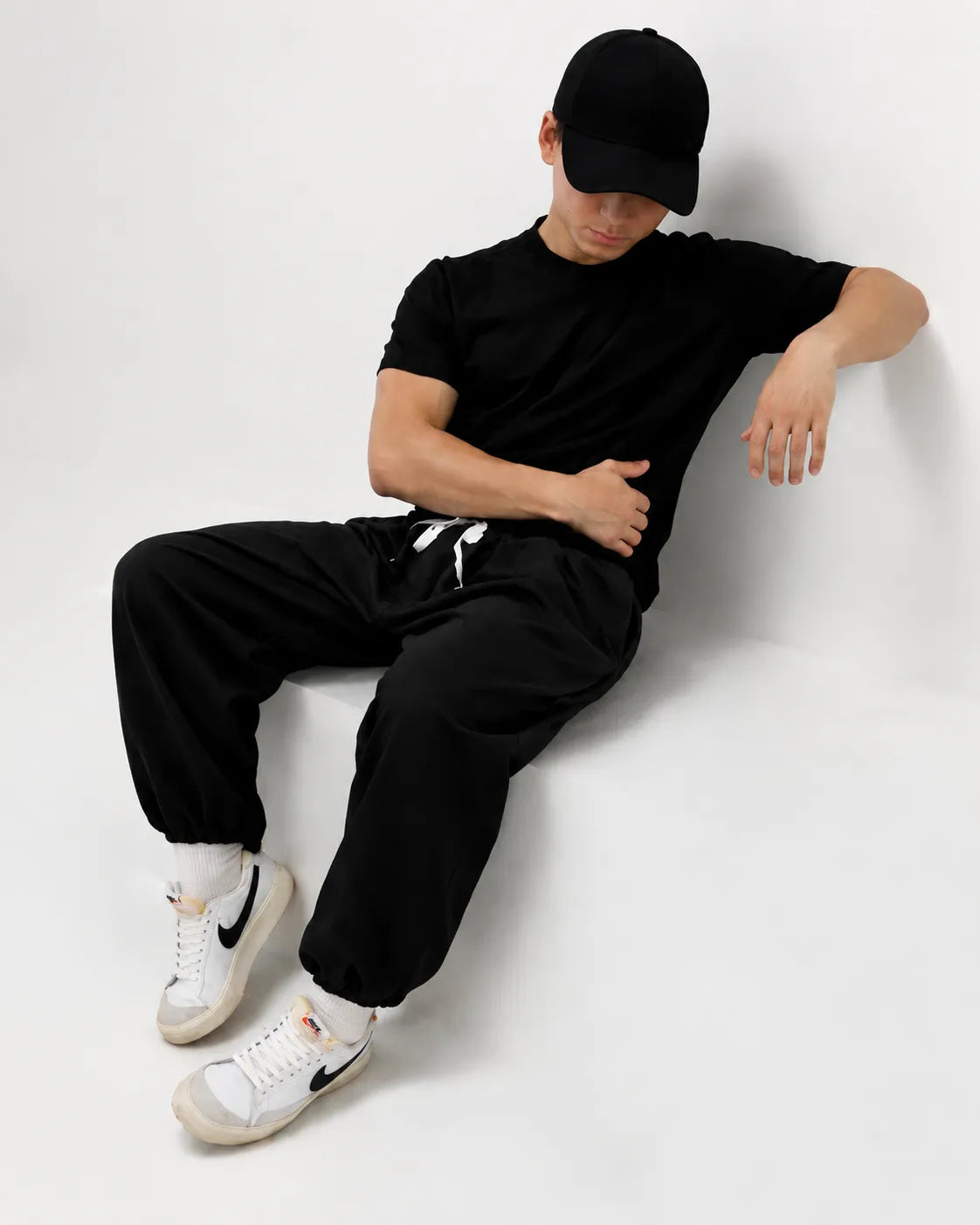 Oversize Combo Set - Black Trouser and T-shirt