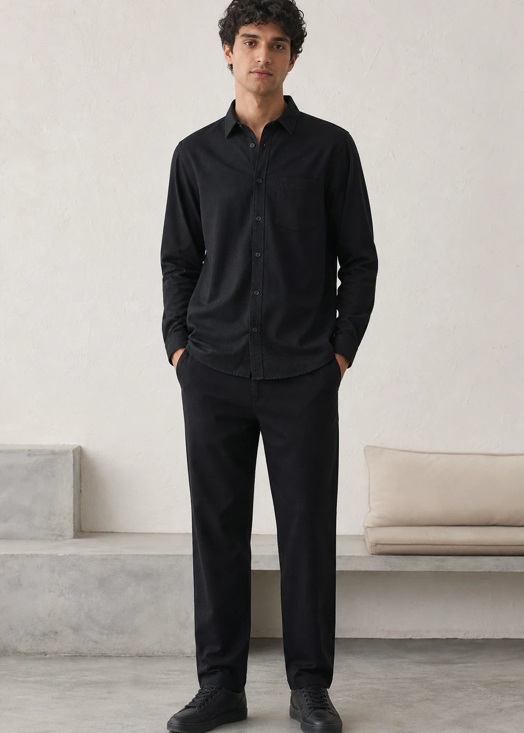 Black Shirt & Black Pant Set