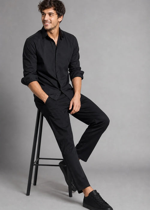 Black Shirt & Black Pant Set