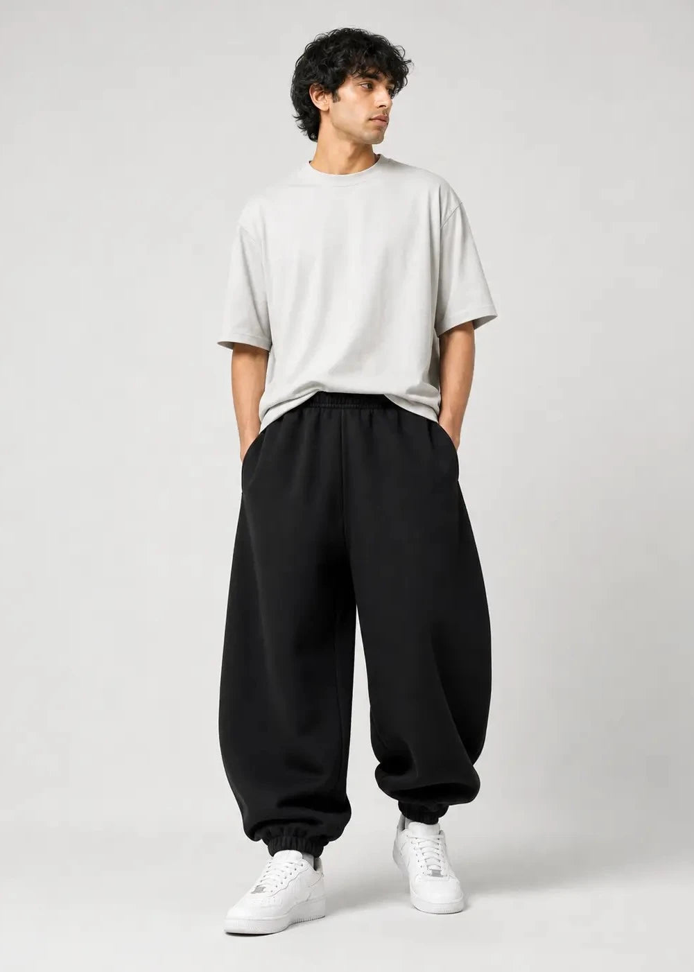 Black Oversize Joggers