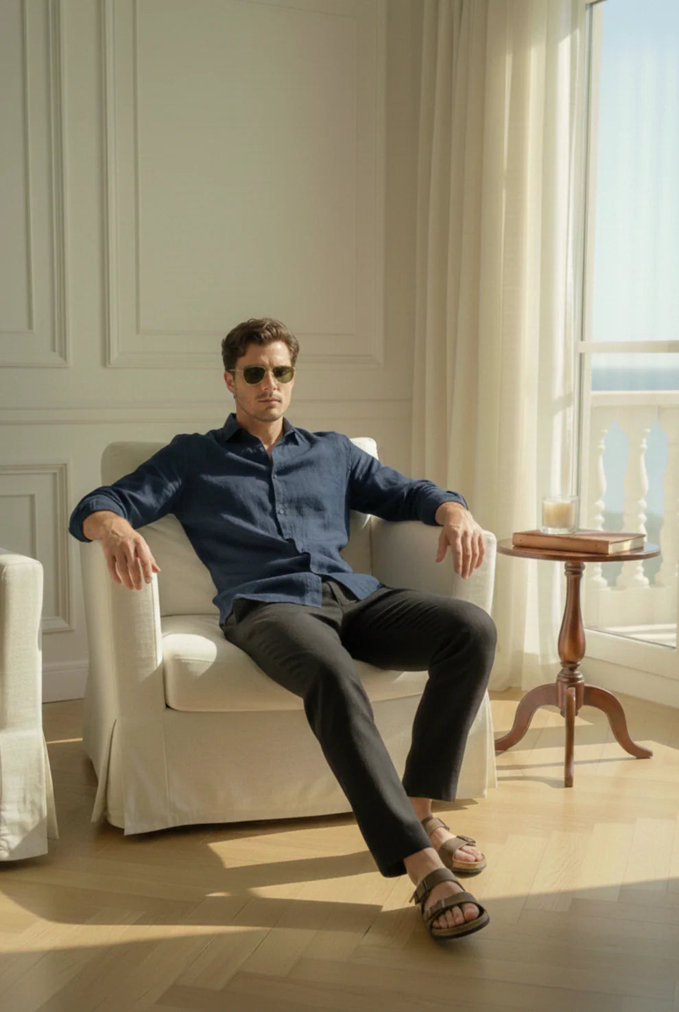 Old Money Classic Combo (Navy-Shirt & Black-Pant)